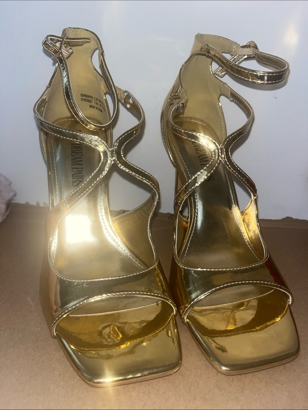 🔥Brand New Gold Metallic Heels